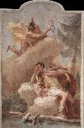 TIEPOLO, Giovanni Domenico Mercury Appearing to Aeneas oil on canvas